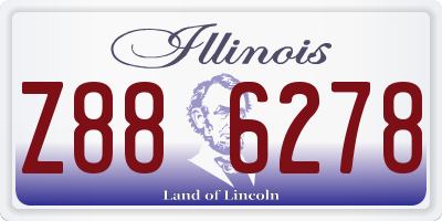 IL license plate Z886278