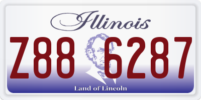 IL license plate Z886287
