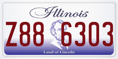 IL license plate Z886303