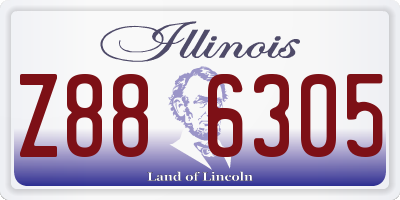 IL license plate Z886305