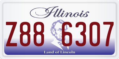 IL license plate Z886307