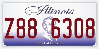 IL license plate Z886308