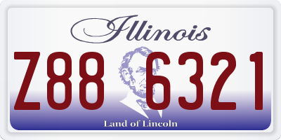 IL license plate Z886321