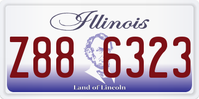 IL license plate Z886323