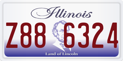 IL license plate Z886324