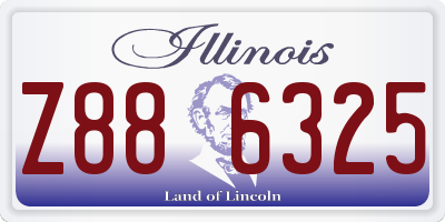 IL license plate Z886325