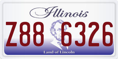IL license plate Z886326