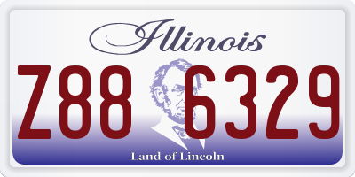 IL license plate Z886329