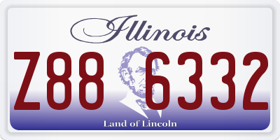 IL license plate Z886332