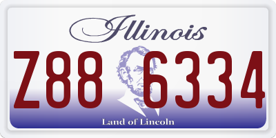 IL license plate Z886334