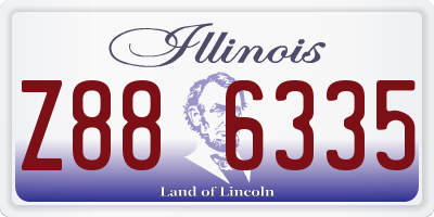 IL license plate Z886335