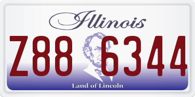 IL license plate Z886344
