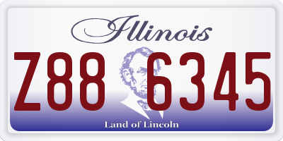 IL license plate Z886345