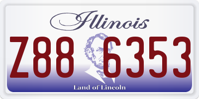 IL license plate Z886353