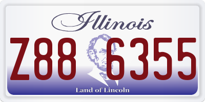 IL license plate Z886355