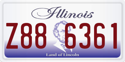 IL license plate Z886361