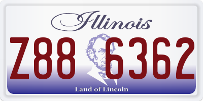 IL license plate Z886362