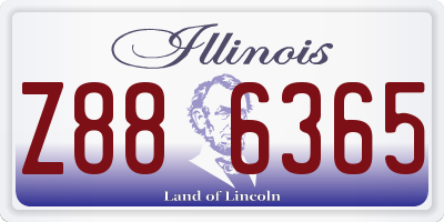 IL license plate Z886365