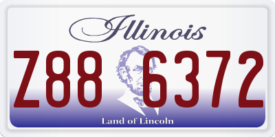 IL license plate Z886372