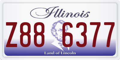 IL license plate Z886377