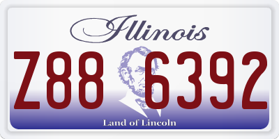 IL license plate Z886392