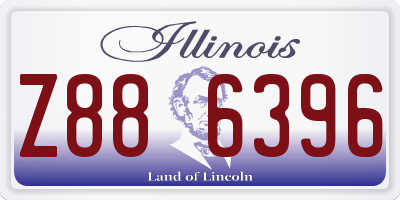 IL license plate Z886396
