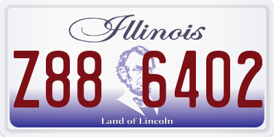 IL license plate Z886402