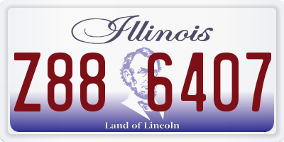 IL license plate Z886407