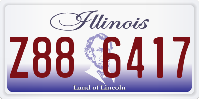 IL license plate Z886417