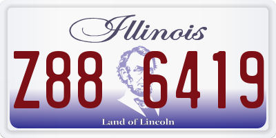IL license plate Z886419