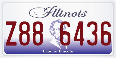 IL license plate Z886436