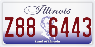 IL license plate Z886443