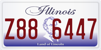IL license plate Z886447