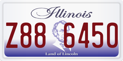 IL license plate Z886450