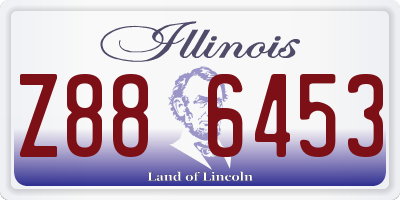 IL license plate Z886453