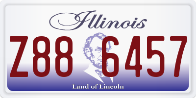 IL license plate Z886457