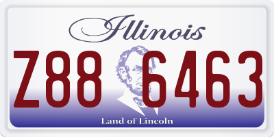 IL license plate Z886463