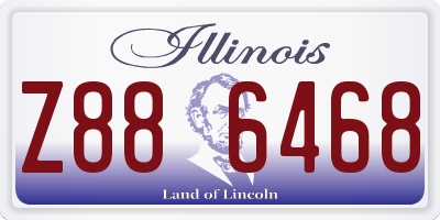 IL license plate Z886468
