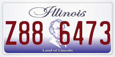 IL license plate Z886473