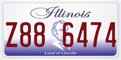 IL license plate Z886474