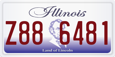 IL license plate Z886481