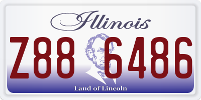 IL license plate Z886486