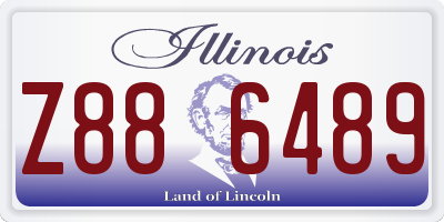 IL license plate Z886489