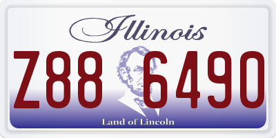 IL license plate Z886490