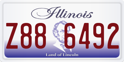 IL license plate Z886492