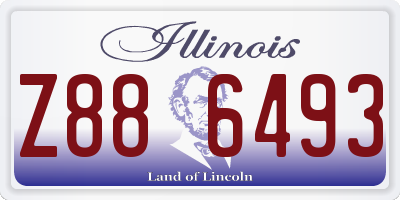 IL license plate Z886493