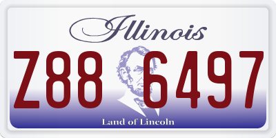IL license plate Z886497
