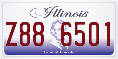 IL license plate Z886501