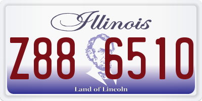IL license plate Z886510