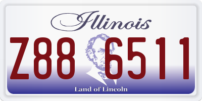 IL license plate Z886511